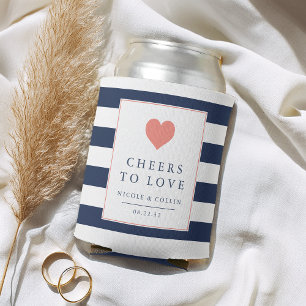 Enfriador De Latas Saludos para amar el favor de la boda de Coral y M