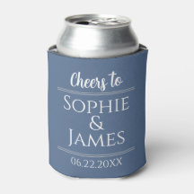 Saludos Sr. y Sra. Dusty Blue Wedding Favor