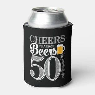 Enfriador De Latas Saludos y cervezas a 50 años Refrigerador de bebi