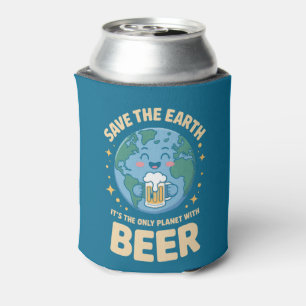 Enfriador De Latas Salva La Tierra Es El Único Planeta Con Cerveza
