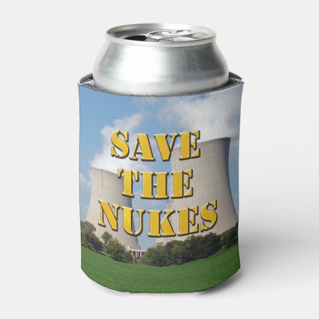 Enfriador De Latas Salvar A Las Nukes (Lata Anverso)