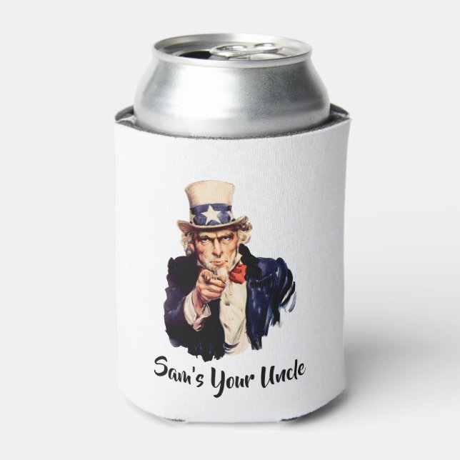 Enfriador De Latas Sam es tu tío (Lata Anverso)