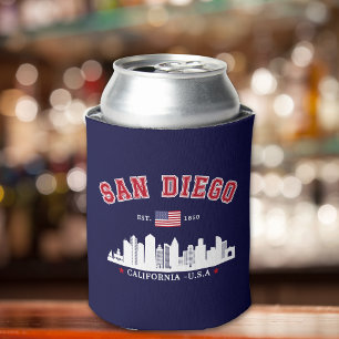 Enfriador De Latas San Diego Skyline Golden State Style