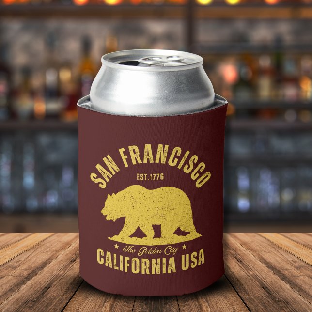 Enfriador De Latas San Francisco Retro California Souvenir (Subido por el creador)