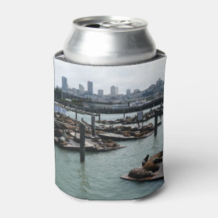 Enfriador De Latas San Francisco y leones marinos del Pier 39 panoram
