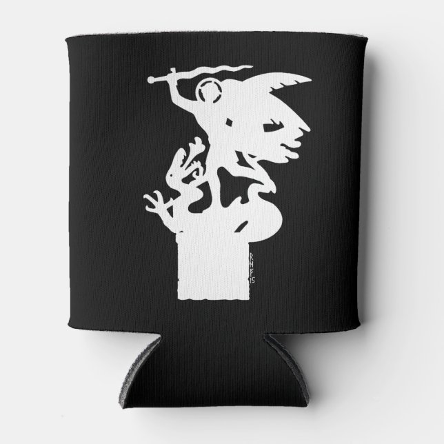 Enfriador De Latas San Miguel y Dragón (en blanco) (Anverso)