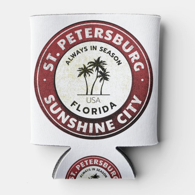 Enfriador De Latas San Petersburgo Sunshine City Florida (Anverso)