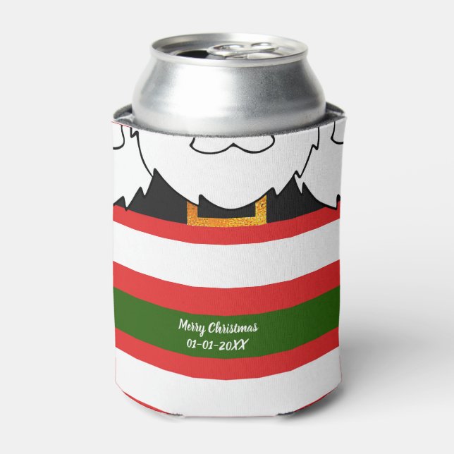 Enfriador De Latas Santa Claus Costume (Lata Anverso)
