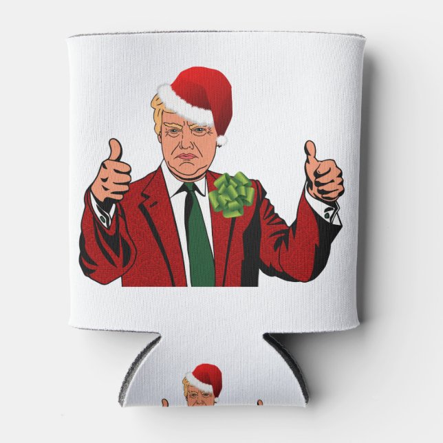 Enfriador De Latas santa claus donald trump (Anverso)