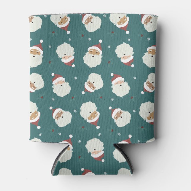 Enfriador De Latas Santa Claus Feliz Navidad (Anverso)