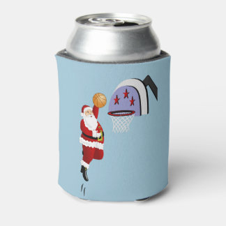 Enfriador De Latas Santa Jugando Baloncesto