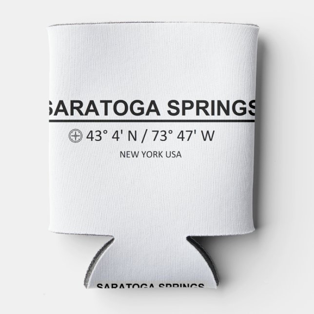 Enfriador De Latas Saratoga Springs (Anverso)
