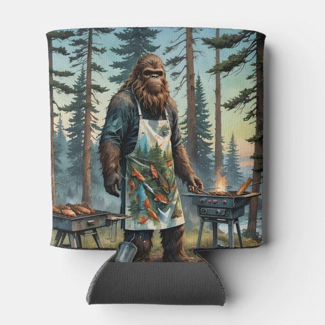 Enfriador De Latas Sasquatch Fish Grillmaster Dad (Reverso)