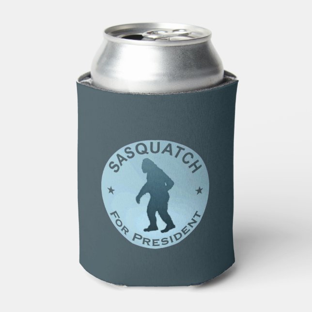 Enfriador De Latas Sasquatch Para Presidente (Lata Anverso)