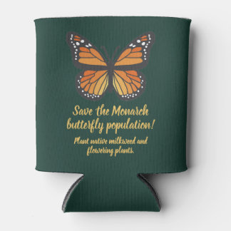 Enfriador De Latas Save the Monarch butterfly