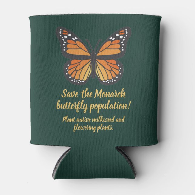 Enfriador De Latas Save the Monarch butterfly (Anverso)