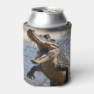 Enfriador De Latas Scary Jaws: El cocodrilo australiano saltando