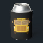 Enfriador De Latas School Bus Driver Funny Kids School Bus<br><div class="desc">Wear this bus apparel to tell everyone you are proud to be a school bus driver. College School Bus Drivers design that shows a school bus drawing. School Bus Transportation outfit that shows a cute school bus kids design.</div>