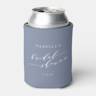 Enfriador De Latas Script Moderno Minimalista Azul Personalizado para