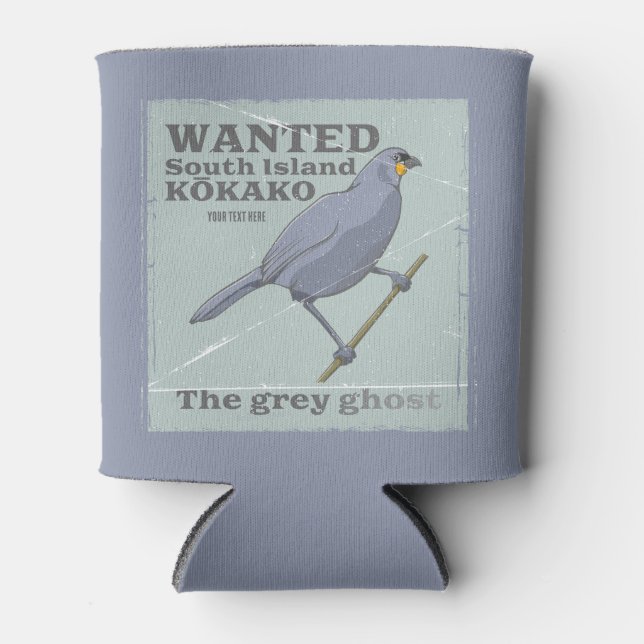 Enfriador De Latas Se busca Kokako (Anverso)