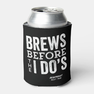 Enfriador De Latas Se prepara antes de que el boda de cerveza de I Do