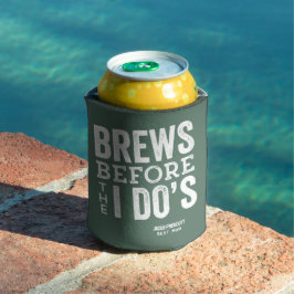 Enfriador De Latas Se produce antes que el boda personalizado y verde