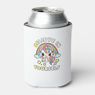 Enfriador De Latas Sé Que Crees En Tu Propio Mensaje Positivo Unicorn