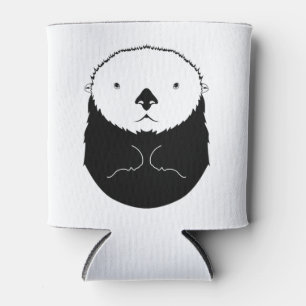 Enfriador De Latas Sea Otter Silhouette