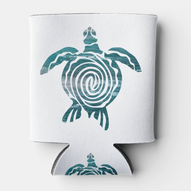 Enfriador De Latas Sea Turtle Save The Turtle (Anverso)