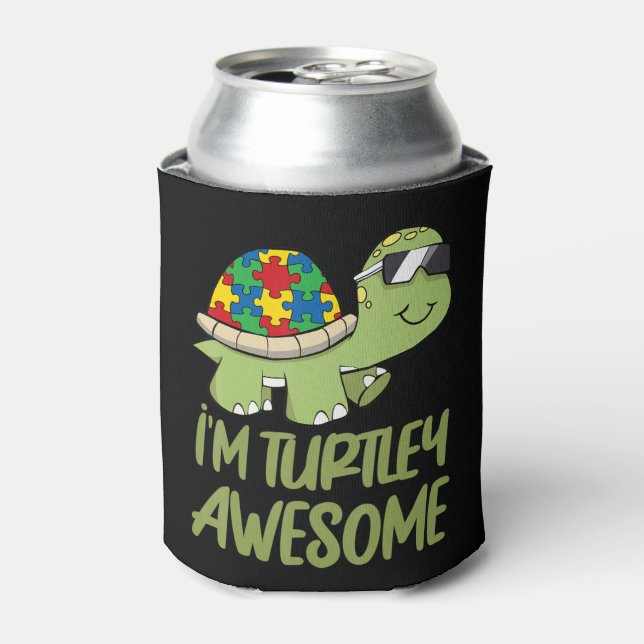 Enfriador De Latas Sean amables y apoyen a los que tienen autismo con (Lata Anverso)