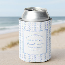 Enfriador De Latas Seashells and Wedding Bells Bridal Shower Favor