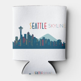 Enfriador De Latas Seattle Skyline Blue