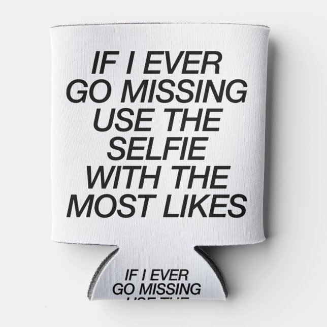 Enfriador De Latas Selfie con más me gusta (Anverso)