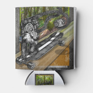 Enfriador De Latas Selfie de la piel de Simian