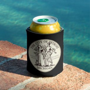 Enfriador De Latas Sello de la ciudad de Detroit