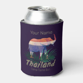 Enfriador De Latas Selva con bandera de Tailandia deja recuerdo taila
