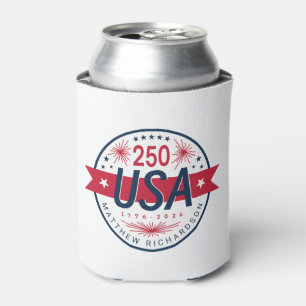 Enfriador De Latas Semicucentenario de EE. UU. 250.º Aniversario de A