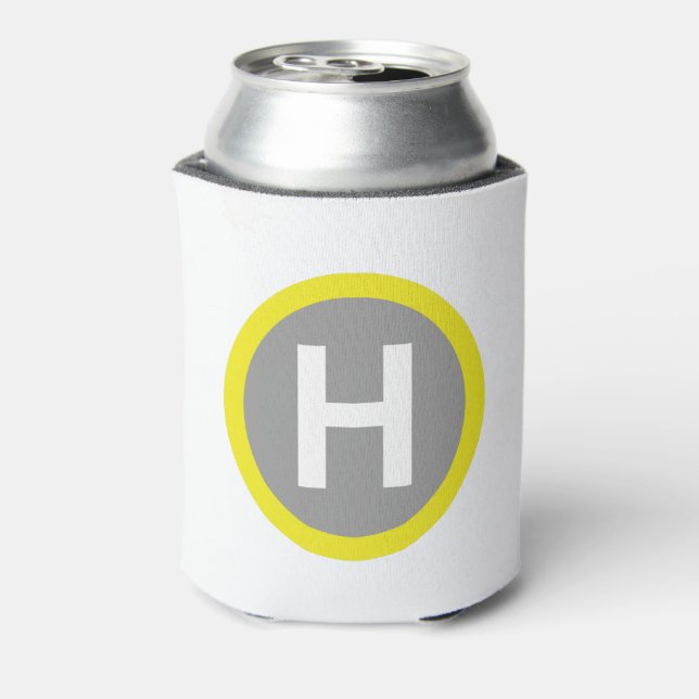 Enfriador De Latas Señal de helipuerto (Reverso de la lata)