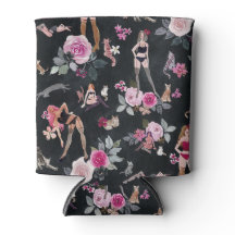 SEÑORA DE LOS GATOS FLORAL Negro Seductor