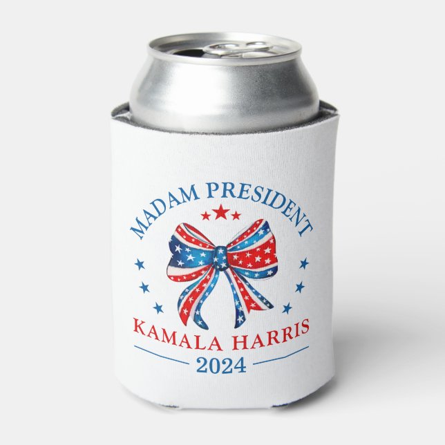 Enfriador De Latas Señora Presidenta Kamala Harris (Lata Anverso)