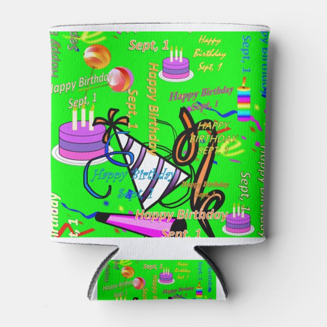 Enfriador De Latas sep. 1 cumpleaños de niños (Anverso)