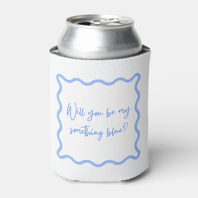 Enfriador De Latas ¿Serás Mi Algo Azul? (Lata Anverso)