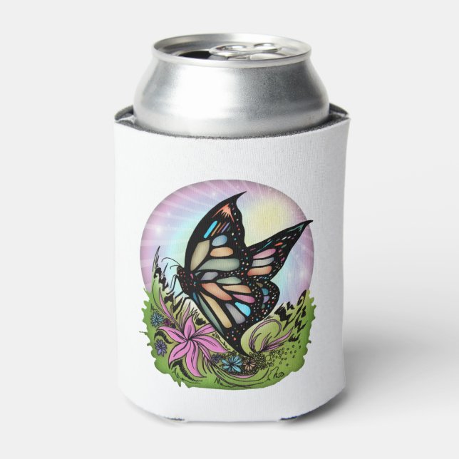Enfriador De Latas Serenidad de las mariposas (Lata Anverso)