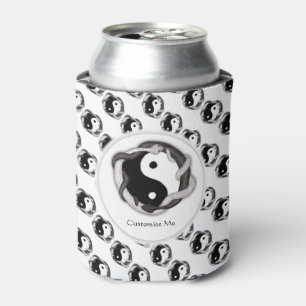 Enfriador De Latas Serpientes dobles (negro/blanco)