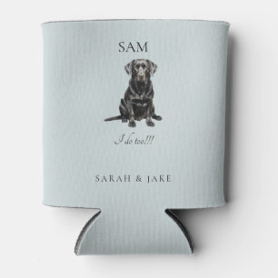 Enfriador De Latas Servilletas de boda con nombre de mascota personal