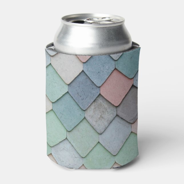 Enfriador De Latas Shabby Chic Pastel Tiles (Lata Anverso)