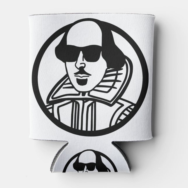 Enfriador De Latas Shakespeare en sombras (Anverso)