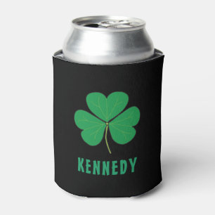 Enfriador De Latas Shamrock Green Clover Irlanda Celtic Irish Name