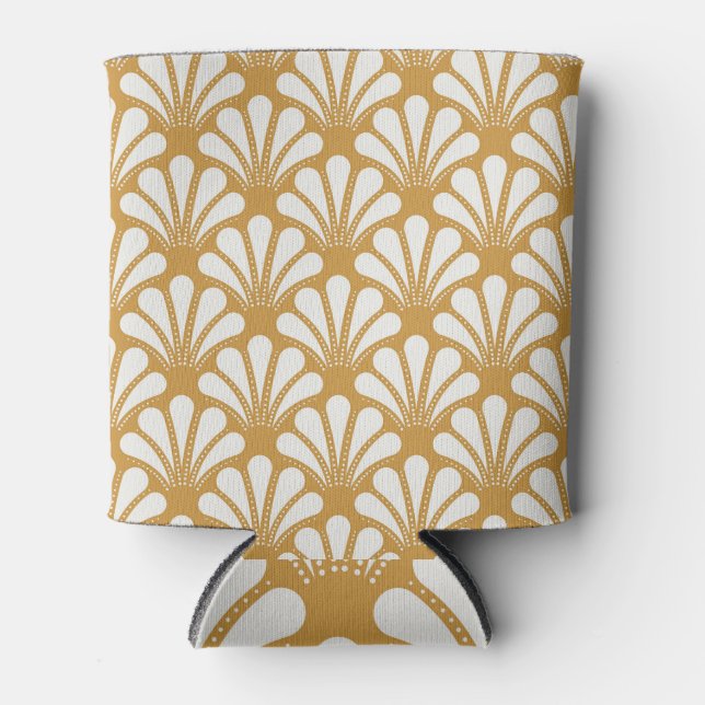 Enfriador De Latas Shell de mar geométrico Art Deco (Anverso)