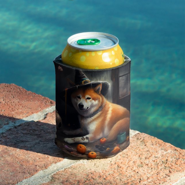 Enfriador De Latas Shiba Inu Calabazas Halloween Da Miedo (Piscina in situ)
